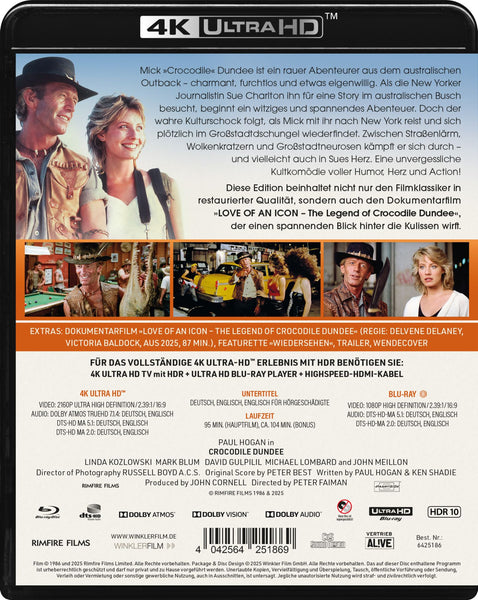 Crocodile Dundee (4K UHD-Blu-ray + Blu-ray)