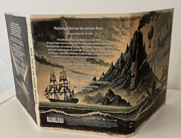 JULES VERNE EDITION - Phantastische Abenteuer über und unter Wasser (2 Blu-ray + 1 DVD)