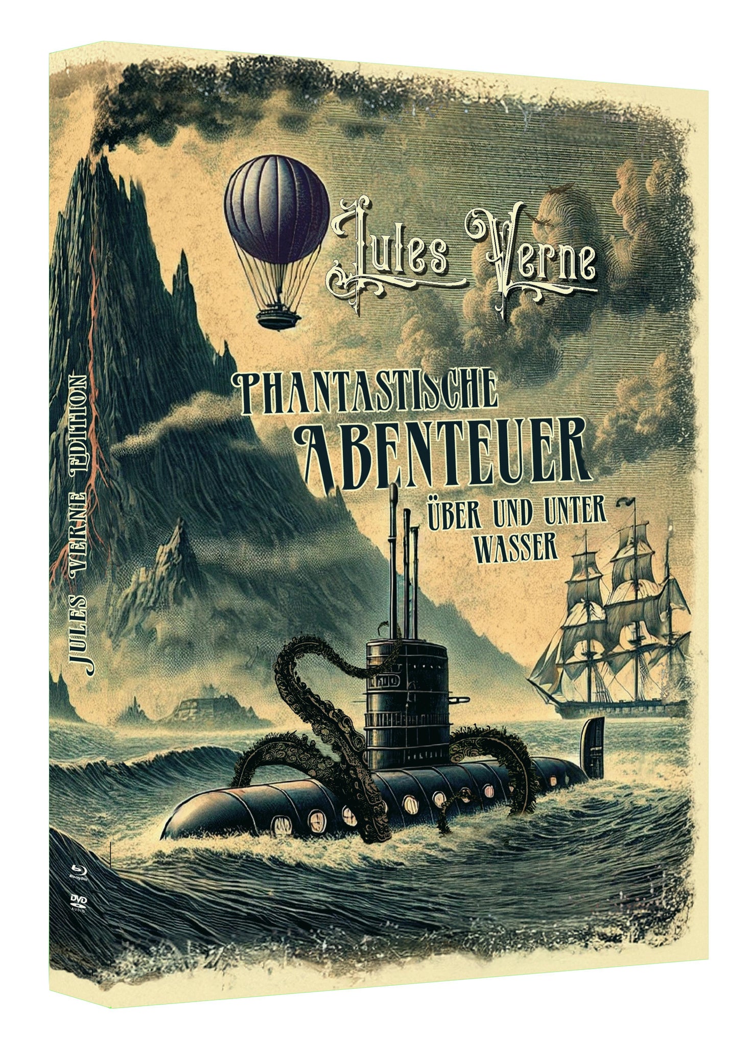 JULES VERNE EDITION - Phantastische Abenteuer über und unter Wasser (2 Blu-ray + 1 DVD)