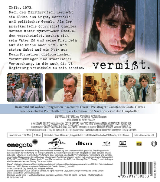 Vermißt (Missing) (Blu-ray)