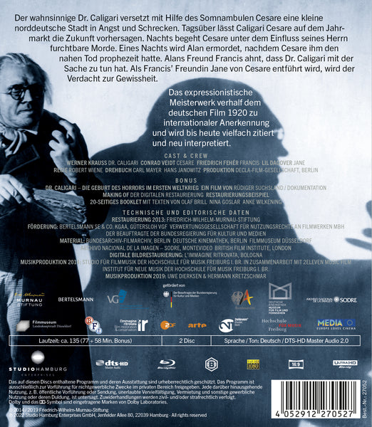 Das Cabinet des Dr. Caligari (4K Ultra HD) (+ Blu-ray)